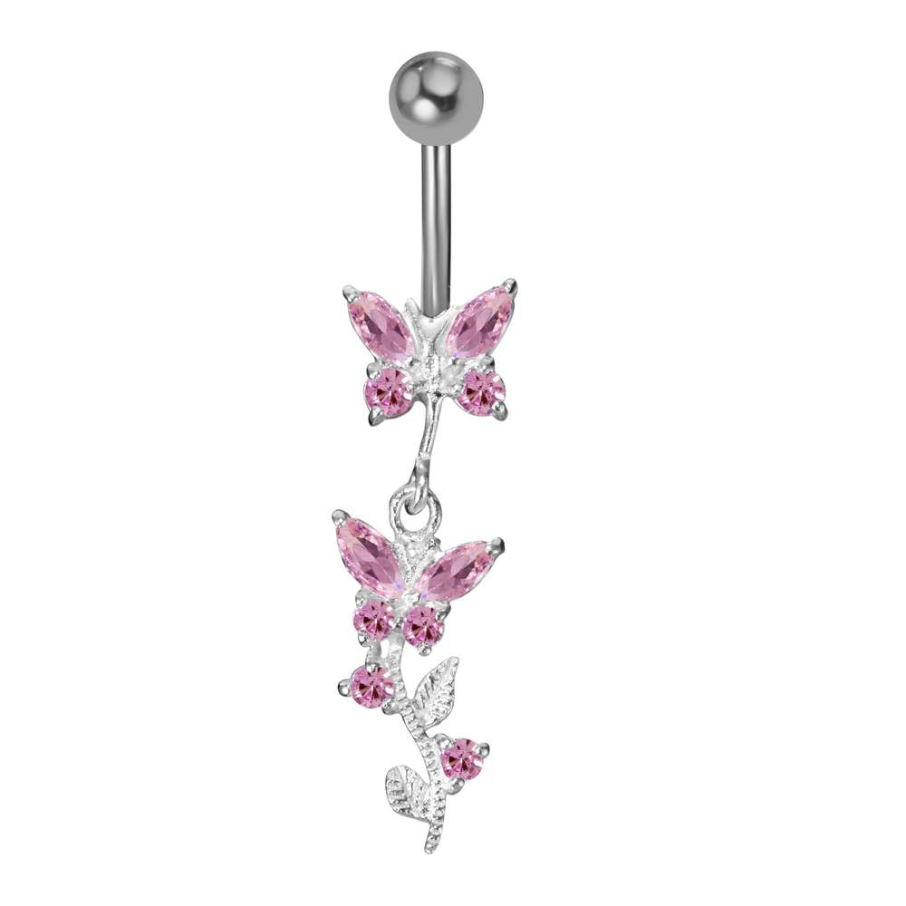 Edelstahl-Bauchnabelpiercing