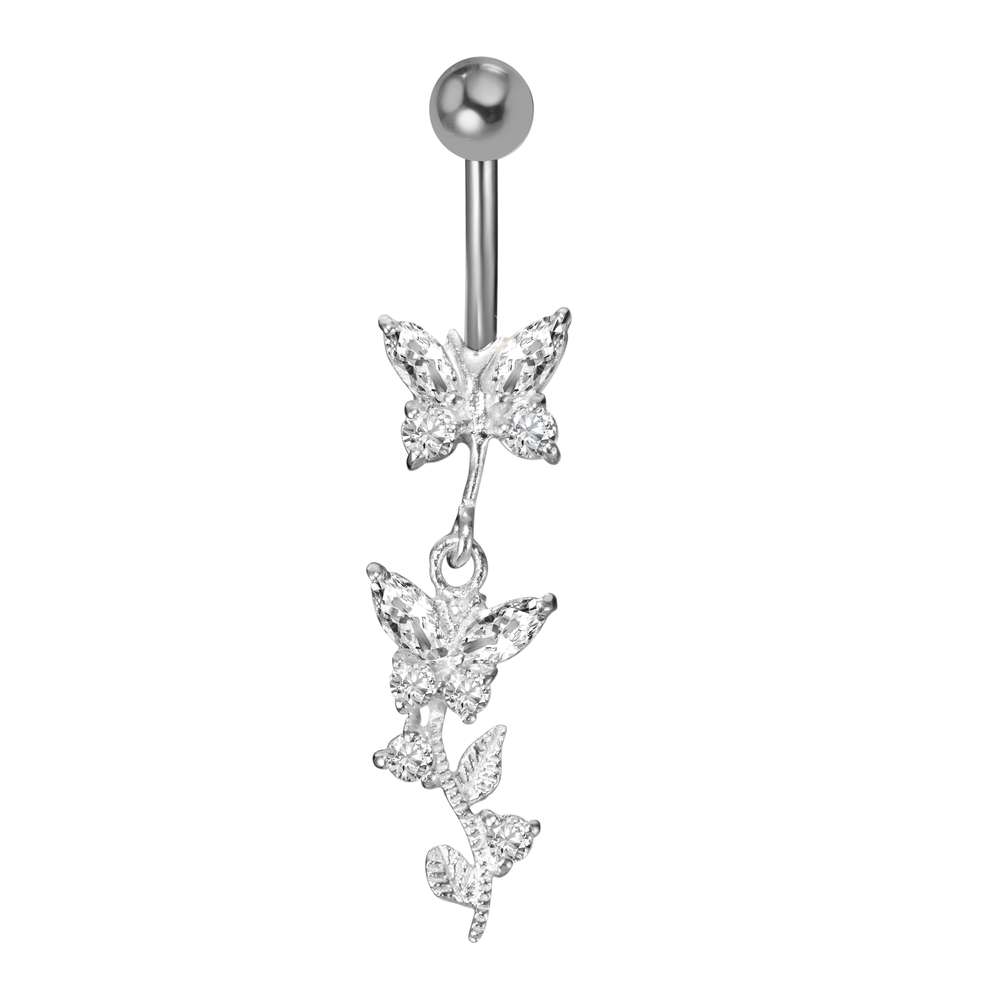 Edelstahl-Bauchnabelpiercing