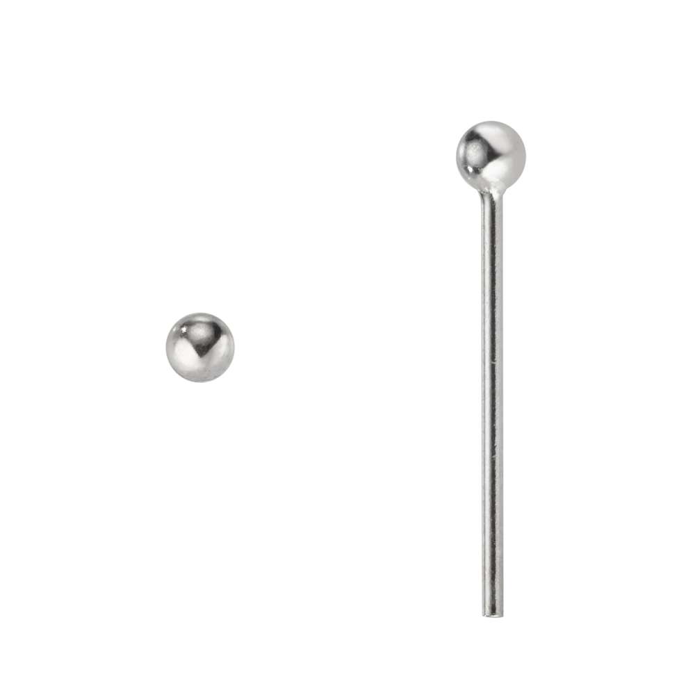 BIJOUTERIA Nose piercing nose28 - Curved Silver Nose Stud