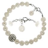 Bracelet Perles d´eau douce Argent 925 Cristal
