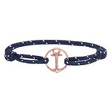 PAUL HEWITT Bracelet de plage Revêtement PVD (couleur or) Acier inoxydable Polyester recyclé Ancre corde navire