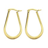 Dangle earrings Surgical Steel 316L PVD-coating (gold color)