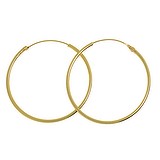 Hoops Silver 925 Gold-plated