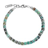 Bracciale Magnetico YINOX Donna In Acciaio Inox 316L Turchese - 12 Magneti, Design Elegante Con Confezione Regalo