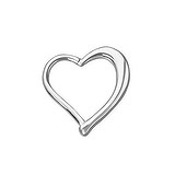 Piercing orecchio Metallo chirurgico 316L Cuore Amore Heartilage