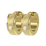 Hoops Stainless Steel Crystal PVD-coating (gold color)