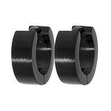 Earrings Stainless Steel Black PVD-coating