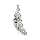 Stainless steel pendant Stainless Steel Feather