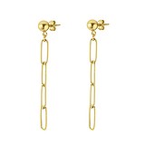 Earrings Surgical Steel 316L PVD-coating (gold color)