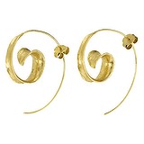 Shrestha Designs Ohrhänger Silber 925 Gold-Beschichtung (vergoldet)