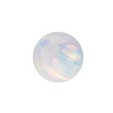 Piercingverschluss Synthetischer Opal
