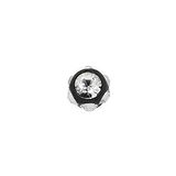 1.2mm Piercing ball Surgical Steel 316L Premium crystal Black PVD-coating