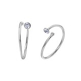 Nose ring Silver 925 Crystal