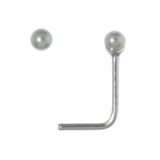 Nose piercing Silver 925 Synthetic Pearls