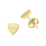 Shrestha Designs Ear studs Silver 925 Gold-plated Triangle
