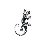 Fake-Tattoo Colore stampato su carta Adesivo amico della pelle Salamandra Gecko Gekko