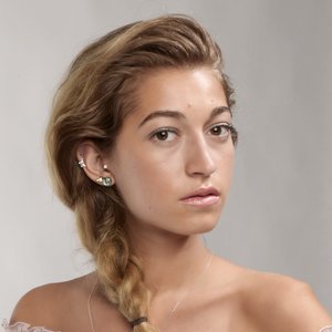 Piercing de oreja Acero quirúrgico Latón con revestimiento de plata Cristal Mariposa
