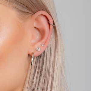 Piercing de oreja Acero quirúrgico Espiral