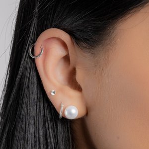 Piercing orecchio Metallo chirurgico 316L Cristallo pregiato