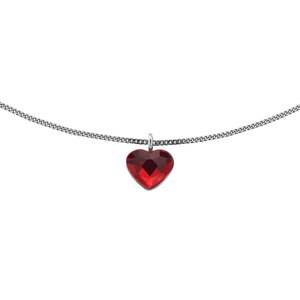 Kinder Halskette Silber 925 Premium Kristall Herz Liebe