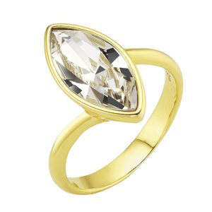 zilveren-ring Zilver 925 Premium kristal PVD laag (goudkleurig)