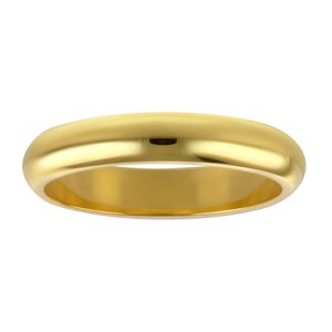 Anello acciaio Acciaio inox Rivestimento PVD (colore oro)