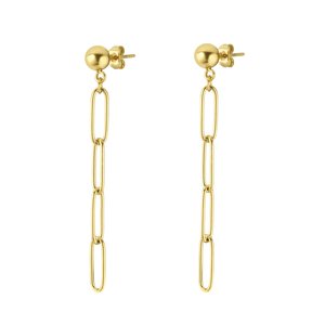 Earrings Surgical Steel 316L PVD-coating (gold color)