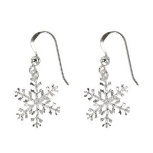 Dangle earrings Silver 925 Snowflake