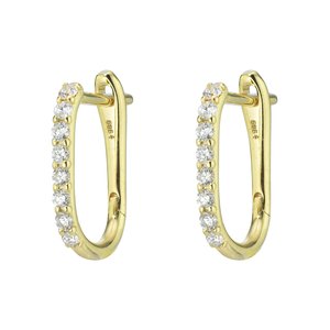 Joyas de oro para las orejas Oro de 14K Diamante de laboratorio