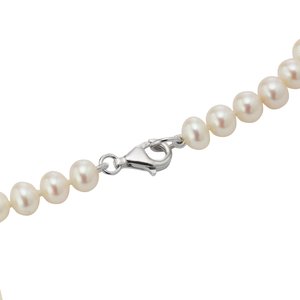Pendentif de chaîne Argent 925 Perles d´eau douce