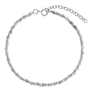 Stone Bracelet Silver 925 Labradorite