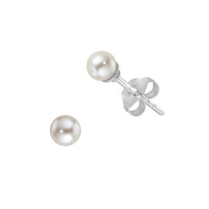 Ear studs Silver 925 Synthetic Pearls