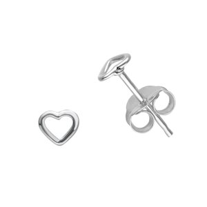 Earrings Silver 925 Heart Love