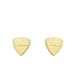 Shrestha Designs oorstekers Zilver 925 Goud-laagje (verguld) driehoek