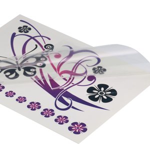 Fake-Tattoo Couleur imprimée sur papier Adhésif bien toléré par la peau Fleur Papillon Feuille Motif_floral
