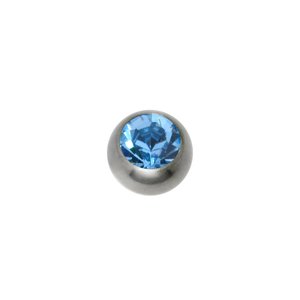 1.2mm Titan Piercingteil Titan Premium Kristall