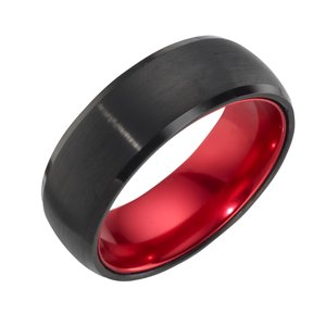Tungsten Ring Tungsten  Black PVD-coating