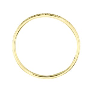 Gouden Ring Goud 14K streep lijn ribbels