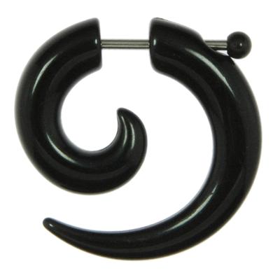 Fake-Plug Acrylglas Chirurgenstahl 316L Spirale