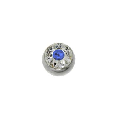 1.2mm Piercing-Kugel Chirurgenstahl 316L Premium Kristall Blume