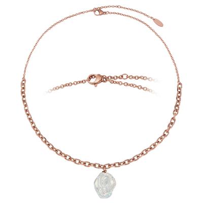 PAUL HEWITT Chaîne de perles Acier inoxydable Perles d´eau douce Revêtement d´or (doré)