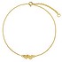 Anklet Silver 925 Gold-plated Heart Love