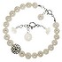 Bracelet Perles d´eau douce Argent 925 Cristal