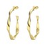Earrings Stainless Steel PVD-coating (gold color) Spiral