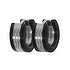 Earrings Surgical Steel 316L Black PVD-coating Stripes Grooves Rills