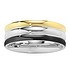 Stainless steel ring Stainless Steel PVD-coating (gold color) Black PVD-coating Stripes Grooves Rills