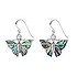 Dangle earrings Silver 925 Sea shell Butterfly