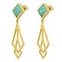 Shrestha Designs Dangle earrings Silver 925 Gold-plated Amazonite
