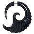 Fake plug Surgical Steel 316L Buffalo horn Tribal_pattern Spiral Wings