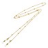 Spectacle chain Stainless Steel PVD-coating (gold color) Plastic